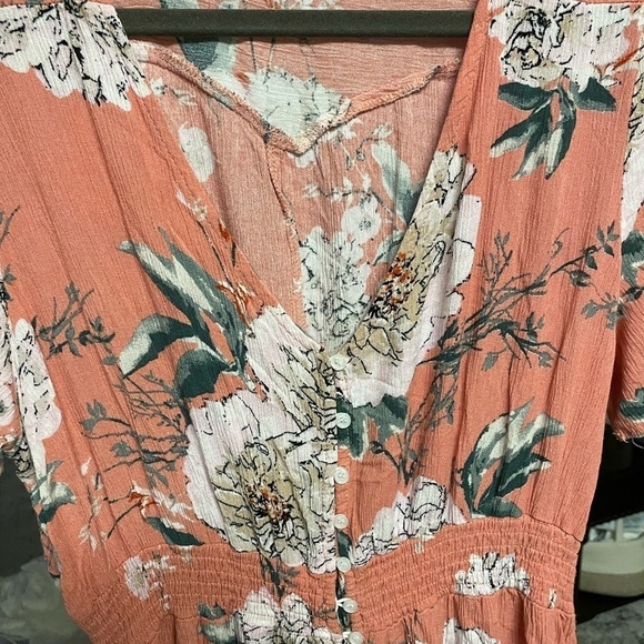 Peach floral maxi dress - Picture 4 of 6